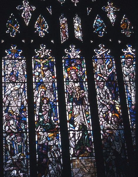 Beautiful stained glass window at Greenway