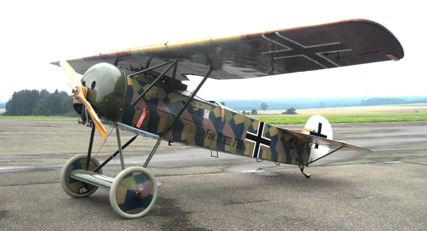 This Engels E6, Fokker Team Schorndorf's latest creation, is a faithful replica of the Fokker D.VIII. (Achim Engels)