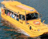 Take the Yellow Duckmarine for an amphibious tour of the Mersey and the famed Liverpool  waterfront