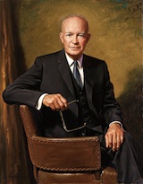 The 34th President of the United States, Gen. Dwight David Eisenhower