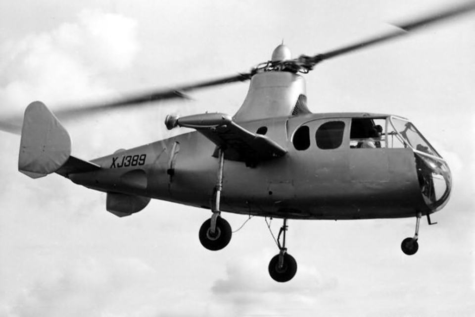 Fairey built three of the compound helicopter prototypes, one would set a speed record while another had a fatal accident. (HISTORYNET Archives)