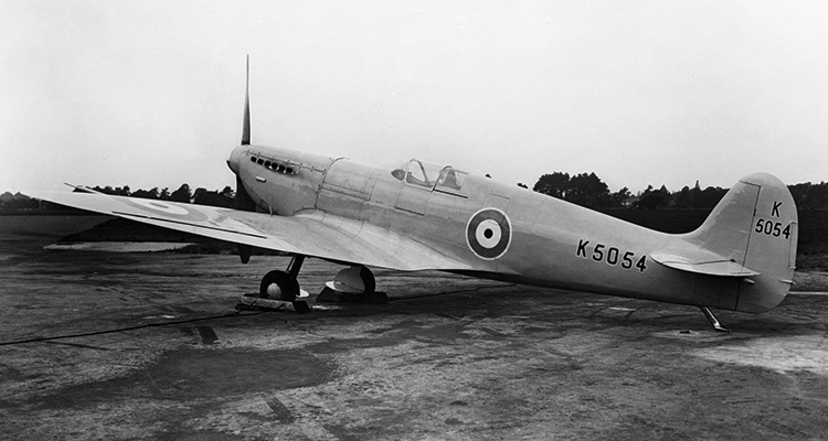 R. J. Mitchell's masterpiece, the prototype Supermarine Spitfire. (Imperial War Museum)