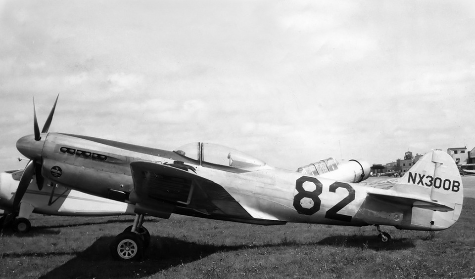 XP-40Q-2A ready for the 1947 Thompson Trophy Race. With little more than weapons and national insignia removed, the Curtiss seemed a contender. The last of the line, this P-40 would never make it past lap 13. (HistoryNet Archives)