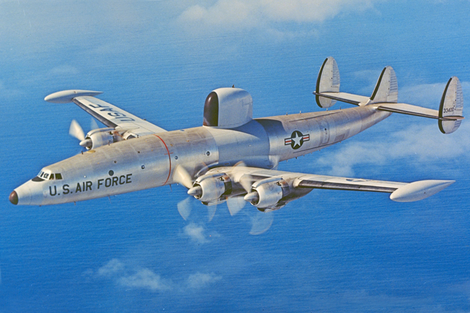 The U.S. Navy and Air Force both used the Constellation in a number of military roles, such as this specialized electronic reconnaissance version, the RC-121D. (Lockheed Martin)