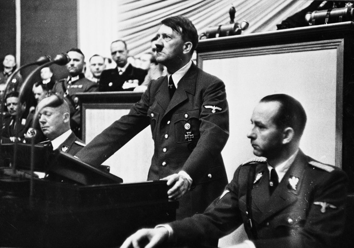 Hitler at the Reichstag 1939