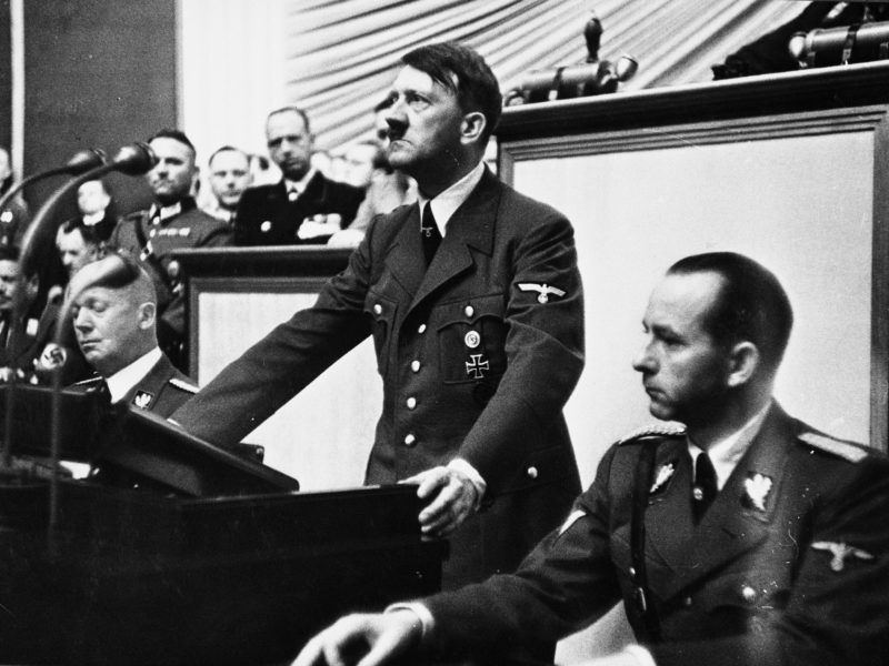 Hitler at the Reichstag 1939