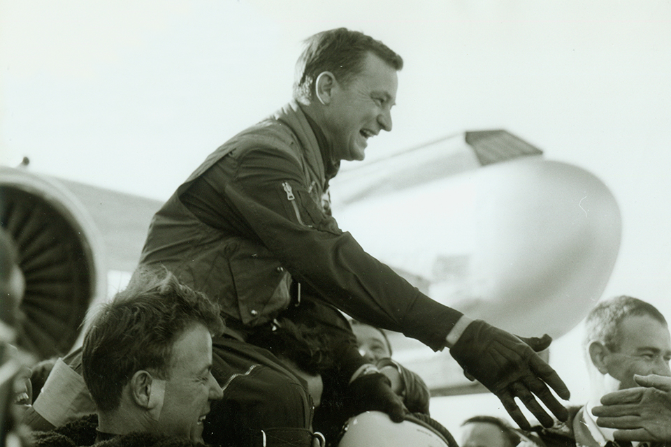 Dornier Chief Test Pilot Drury Wood flew the Do 31 for the first time on Feb. 10, 1967 (Courtesy Carl Kössler)