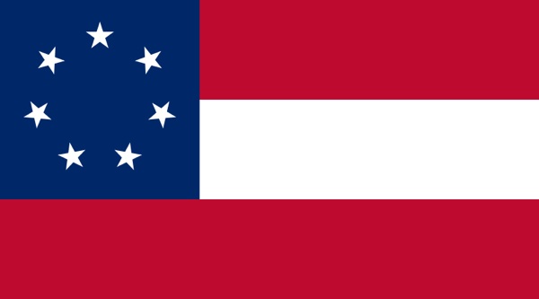 First Confederate National Flag, 7 stars