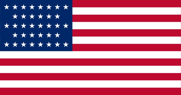 36 star U.S. Flag