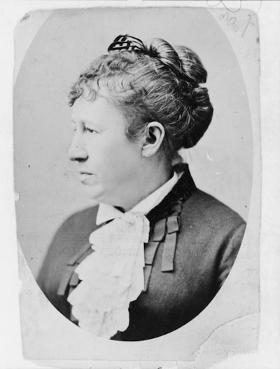 This photograph of Julia Dent Grant was taken between 1870 and 1880.