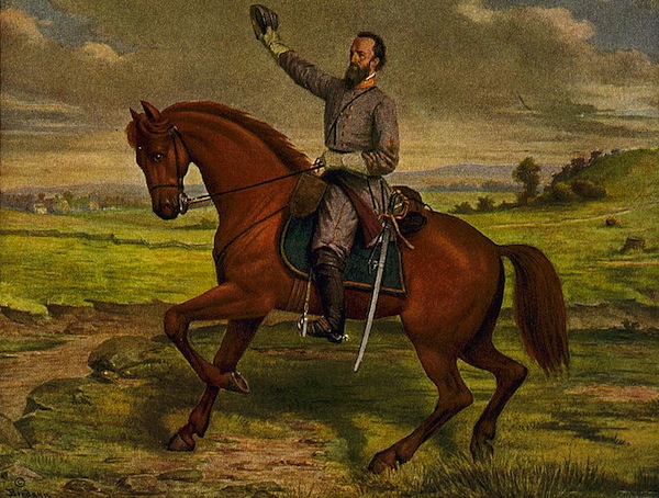 This David Bendann painting shows Jackson on his horse, Little Sorrel.