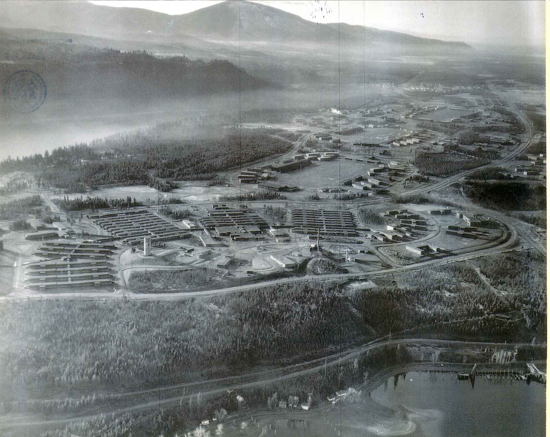 8 aerial hospital view with camp bennion in background 2