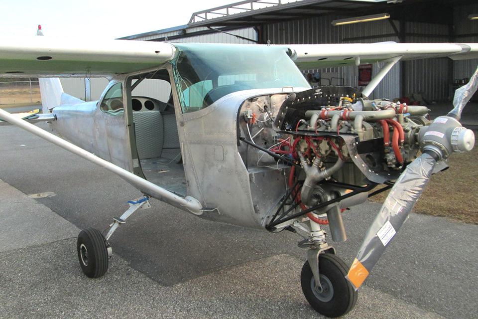 The Mescalero's 210-hp fuel-injected Continental engine has a constant-speed prop in place of the fixed-pitch propeller that it had before the restoration. (Steve Dunn)