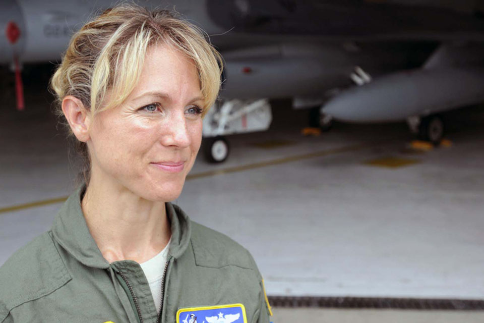 As a young lieutenant, Major Heather "Lucky" Penney was among the first fighter pilots in the air after the 9/11 attacks. (TSgt. Johnathon Orrell/National Guard Bureau)