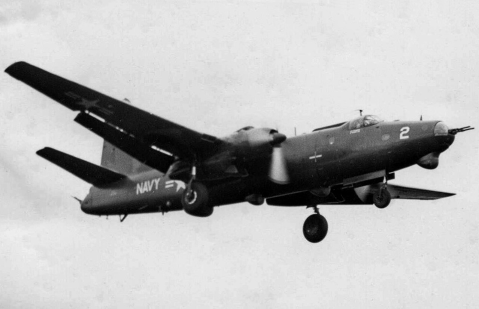 U.S. Navy Cmdr. Don Mayer and Lt. Cmdr. Vincent Anania were flying this Mercator on June 16, 1959. (National Archives)