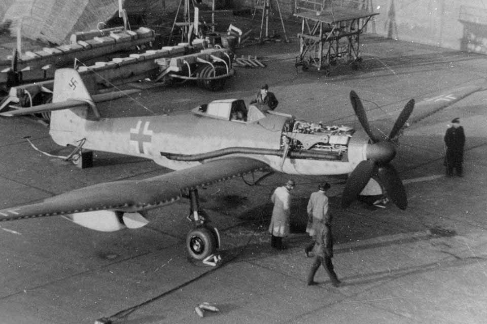 The BV-155 high-altitude interceptor took up where Messerschmitt left off. (Courtesy Wolfgang Muelbauer)