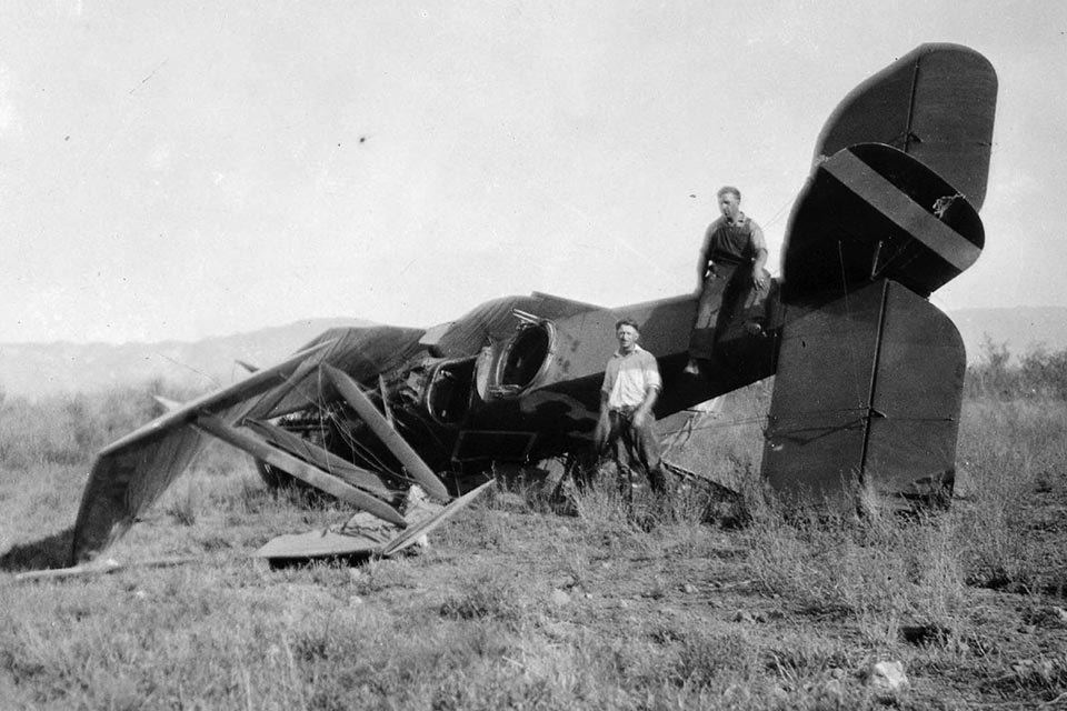 Crashes and forced landings were frequent, particularly in the early days of airmail service. (Alamy)