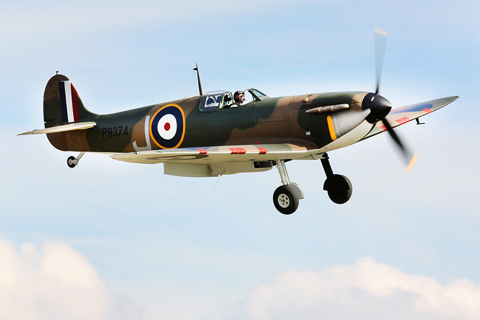 Seventy-one years after Flying Officer Peter Cazenove brought his Spitfire down onto a French beach near Calais, P9374 takes to the air again on September 1, 2011. (Col Pope)