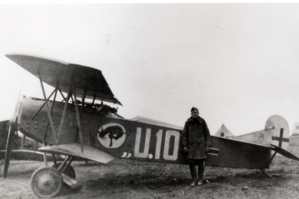 On November 9, 1918, this D.VII was "captured" by the 95th Aero Squadron, near Verdun, when Lieutenant Heinz Freiherr von Beaulieu-Marconnay landed by accident (or deliberately) at an allied airfield. The aircraft is now on display at the National Air and Space museum in Washington, DC. (NASM)