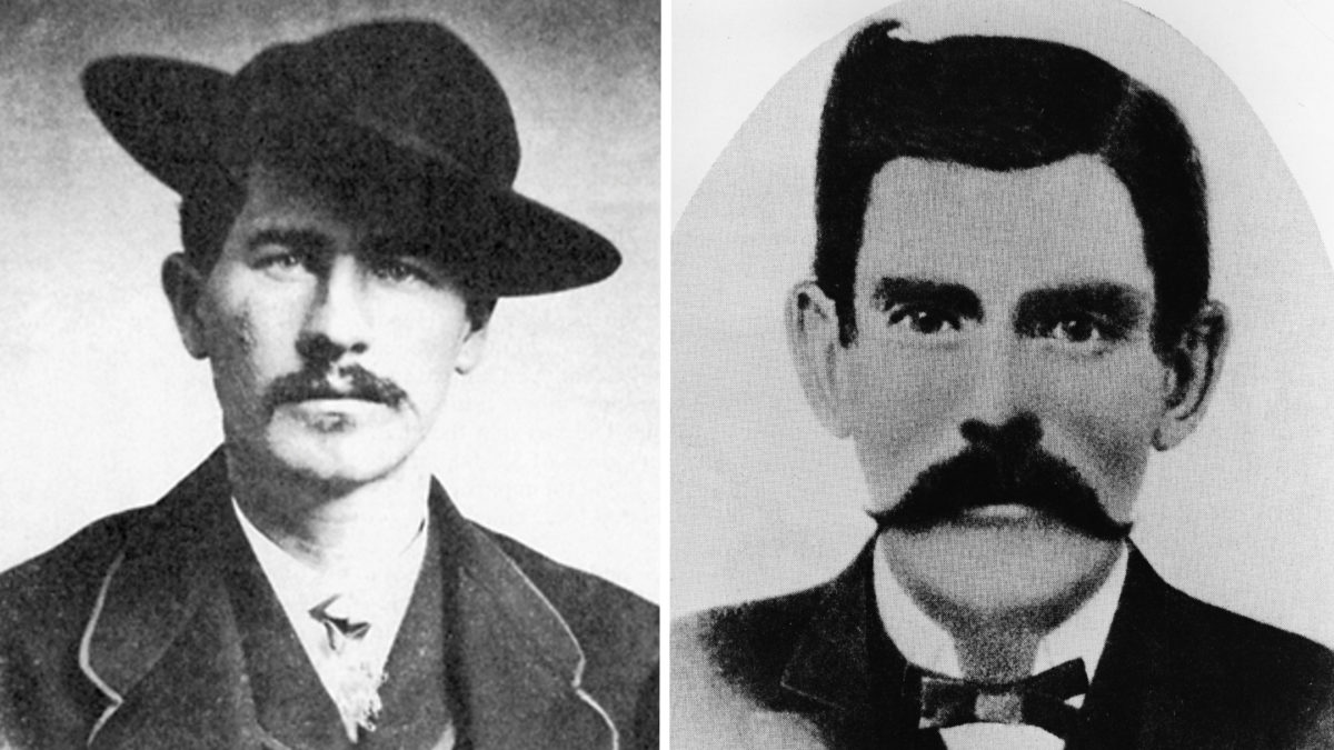 Western gunslingers Wyatt Earp and "Doc" Holliday