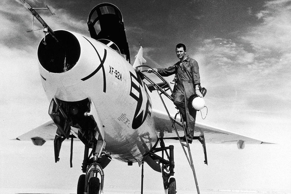 Convair’s own research went into the XF-92A’s delta-wing design. (U.S. Air Force)