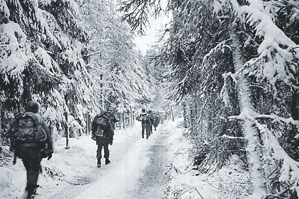 American troops had to contend with enemy fire, rugged terrain and harsh winter weather during the three-month slog into the Hürtgen. (PJF Military Collection/Alamy Stock Photo)