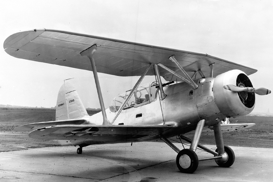 The first aluminum-skinned U.S. Navy floatplane, the Naval Aircraft Factory’s XOSN-1 also operated with wheeled undercarriage. (courtesy of David M. Ostrowski)