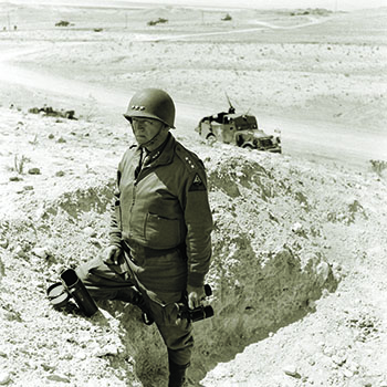 Lt. Gen. (later general) George S. Patton in North Africa during World War II. 