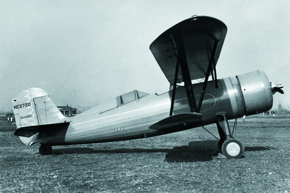 The Model 80 Sports­ter of 1933 featured the latest navigation and communications equipment for cross-country flights. (Walter House Collection)
