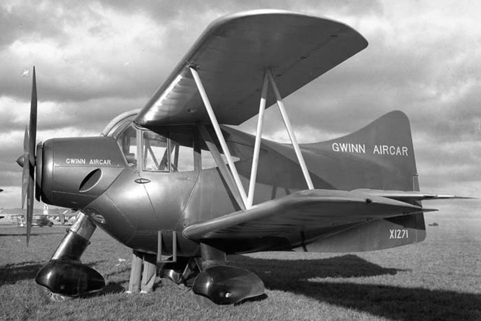 The Gwinn Aircar was designed to be stall-proof and easy for inexperienced pilots to fly. (National Archives)