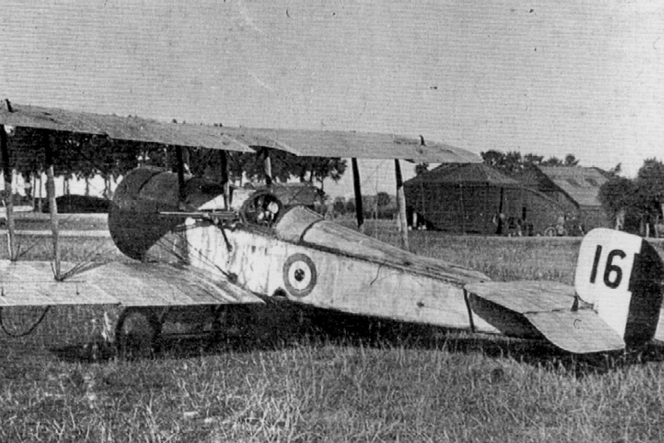The Bristol Scout C flown by Hawker in his Victoria Cross-earning engagement on July 25, 1915. (Weider History Group archives)
