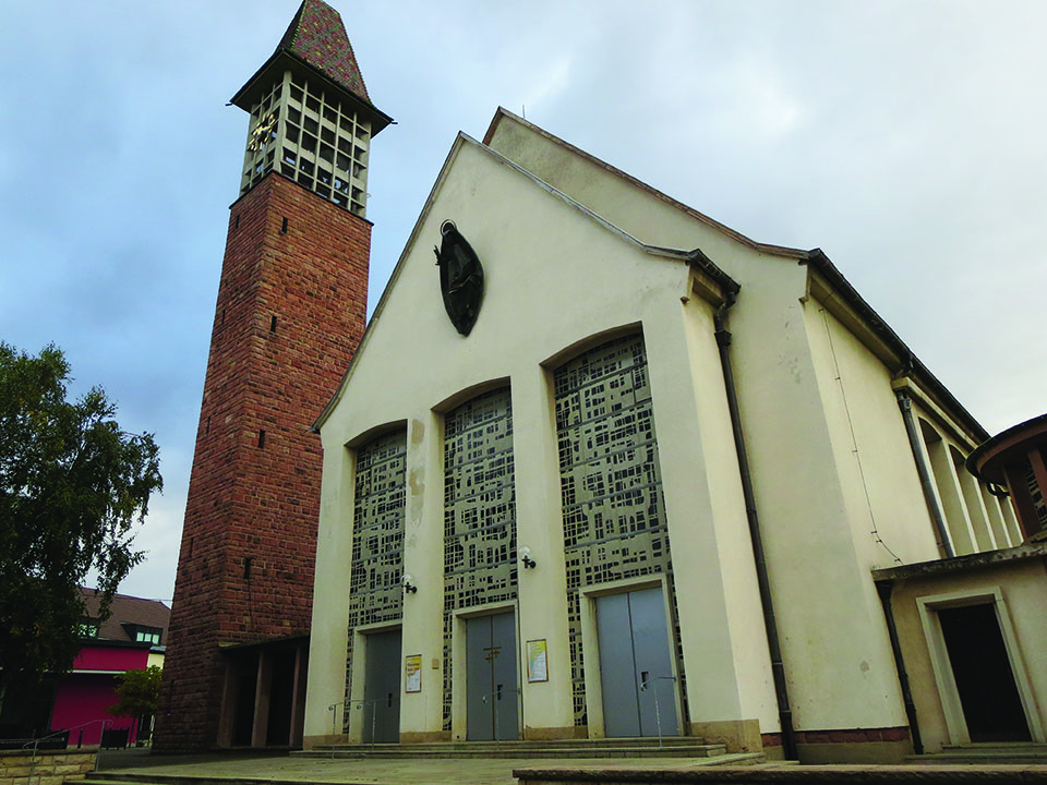 Rebuilt in 1959, the town’s church has a more practical, spacious style unlike traditional older churches.(Courtesy of James Ullrich)