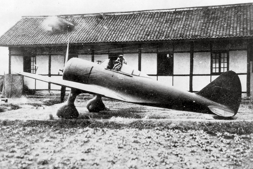 An early Flying Tigers adversary, the nimble Nakajima Ki.27 “Nate” was armed with two 7.7mm machine guns. This example had been captured by the Chinese. (National Archives)