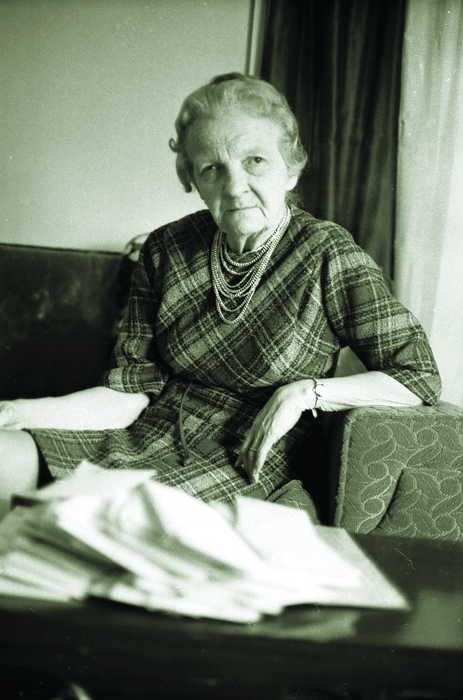 Antoinette Slovik (here, in 1974 at 59) did not learn the details of her husband’s death until a 1954 book spelled them out. Calling Eddie “the unluckiest poor kid who ever lived,” she fought to clear his name and secure life insurance funds the army had denied her. Unsuccessful, she died in 1979 at 64. (Walter P. Reuther Library, Archives of Labor and Urban Affairs, Wayne State University)