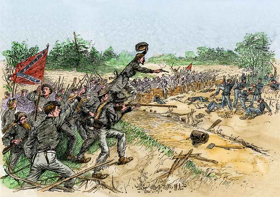 Into the Maelstrom: Private John Futch’s 3rd North Carolina was in the middle of the second line of Lt. Gen. “Stonewall” Jackson’s flank attack at Chancellorsville on May 2, 1863. Futch found no glory in the victory. (North Wind Picture Archives/Alamy Stock Photo)