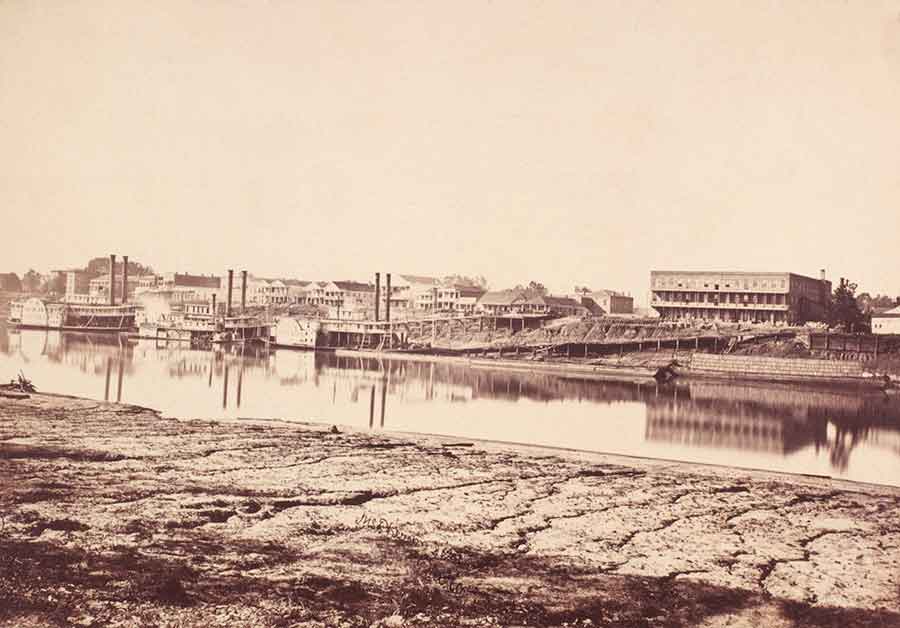 Base of Operations The Alexandria, La., waterfront. Union forces occupied Alexandria, which Maj. Gen. Nathaniel Banks hoped to use as a key supply port during the Red River Campaign, on March 15, 1864. (© Corbis/Corbis via Getty Images)