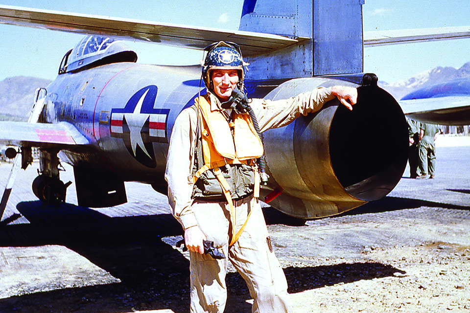 Gilliland volunteered to do a combat tour in 1952, flying Republic F-84 Thunderjets during the Korean War. (Courtesy Robert J. Gilliland/Robert J. Gilliland Jr.)