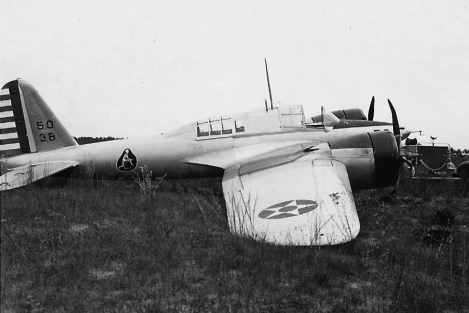 Effective as an attack aircraft, the retractable landing gear of the A-18 proved to be a problem, causing a number of accidents. (National Museum of the U.S. Air Force)