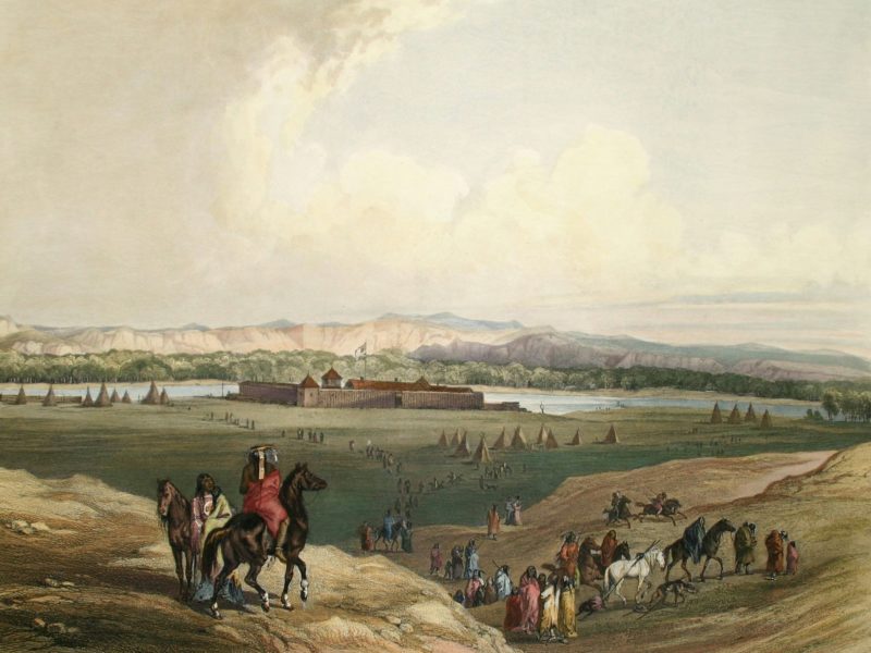 Fort Union on the Missouri - Karl Bodmer