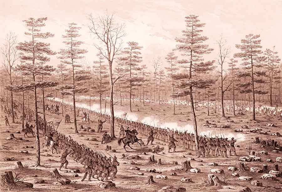 The Battle of Stones River, December 31, 1862–January 3, 1863. (Library of Congress)