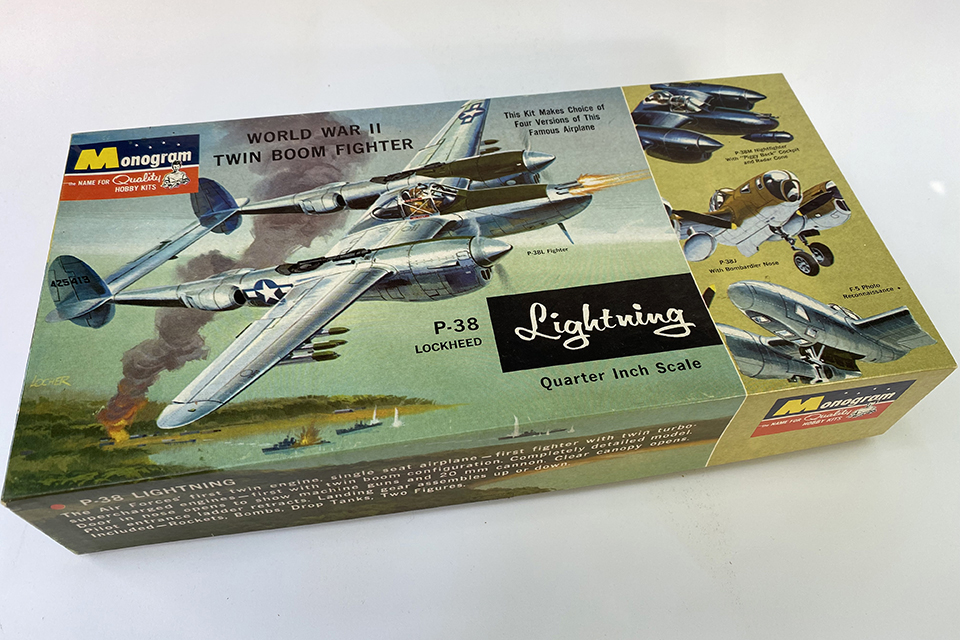Monogram released their 1/48 scale P-38 in 1964. The kit remains virtually unchanged (and still a great build) under the Revell label today.