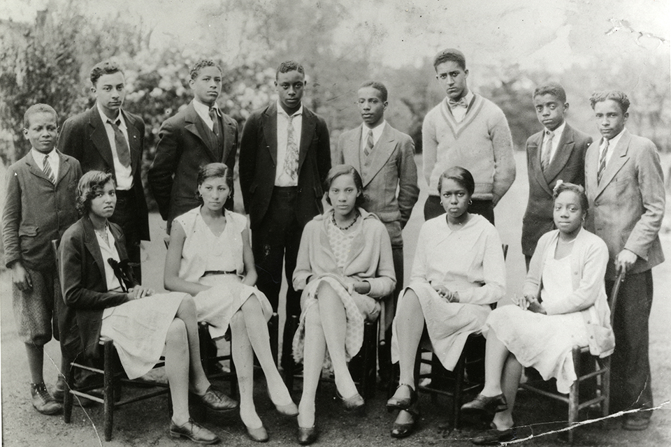 Academics had largely replaced farming and industrial training for the Freshman class of 1931 at the Manassas Industrial School for Colored Youth. (Courtesy of the Manassas Museum System, Manassas, Virginia)