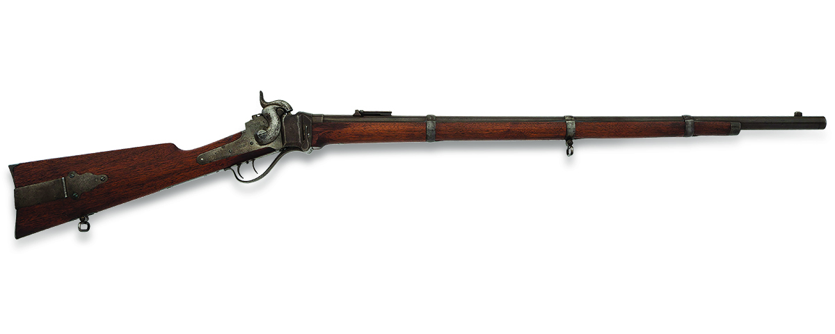 The M-1859 Sharps rifle had several advantages: a breechloading design, accuracy, reliability, and a rapid rate of fire. (Heritage Auctions)