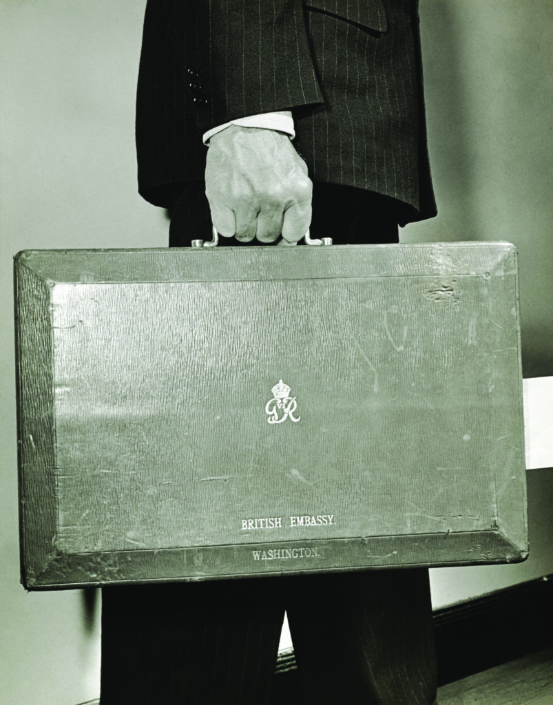 After 1941’s top-secret ABC-1 Conference, General Lee hand-carried a briefcase of classified documents from Washington, DC, back to London. (George Karger/Conde Nast via Getty Images)