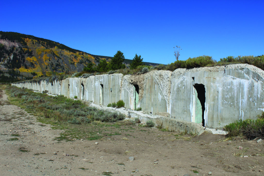 Camp Hale’s old ammunition bunkers are among the base’s few visible wartime remains. (Jessica Wambach Brown) 