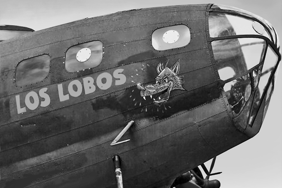 Roddenberry flew most of his 89 missions as copilot of "Los Lobos." (U.S. Air Force)