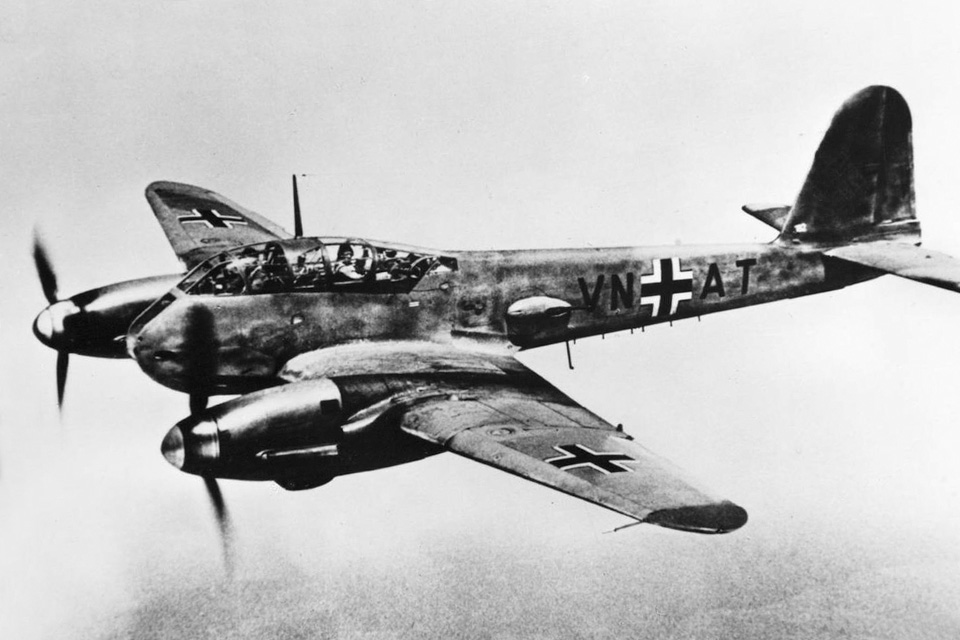 Built to replace the Me-110, the Me-210 had, in the words of Messerschmitt’s chief test pilot, “all the least desirable attributes an airplane could possess.” (Aviation History Collection/Alamy)