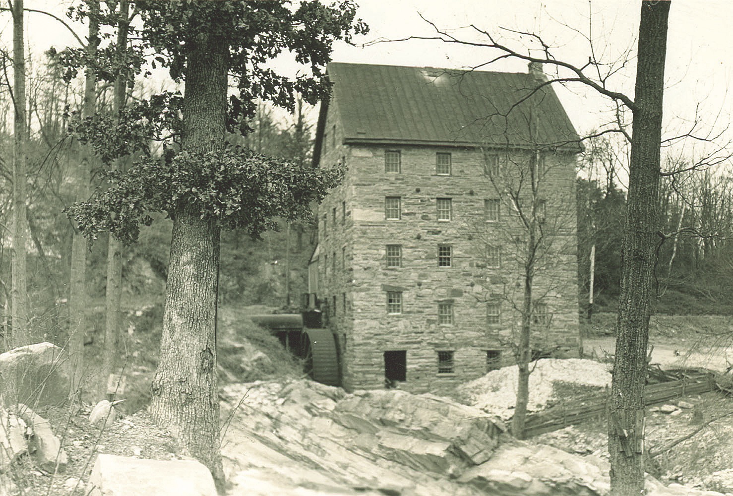 Chapman’s Mill (shown here in the 1930s) was the scene of the heaviest fighting. (National Park Service)
