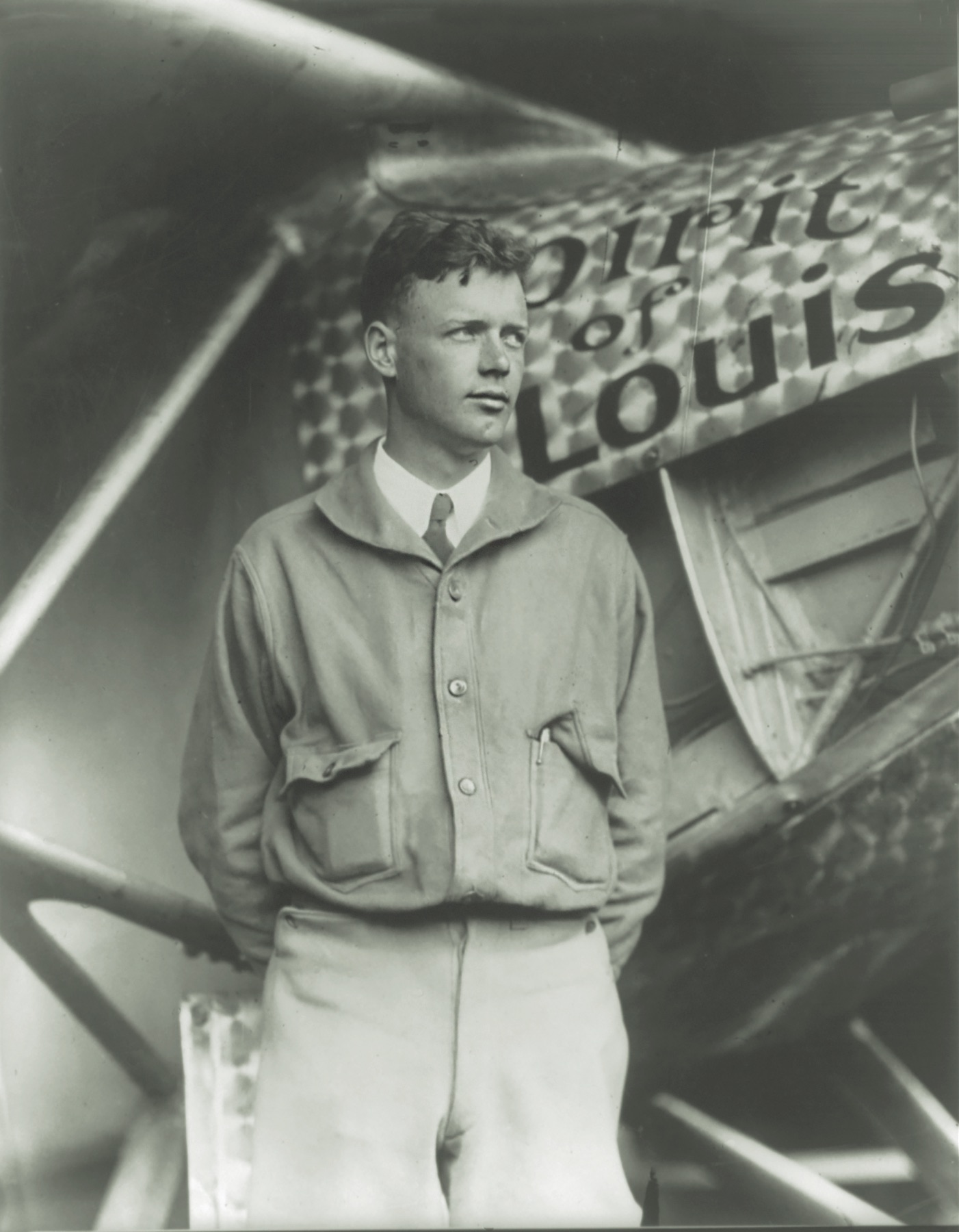 Charles Lindbergh saw “ghostly presences” on his solo flight across the Atlantic in 1927. (Library of Congress)
