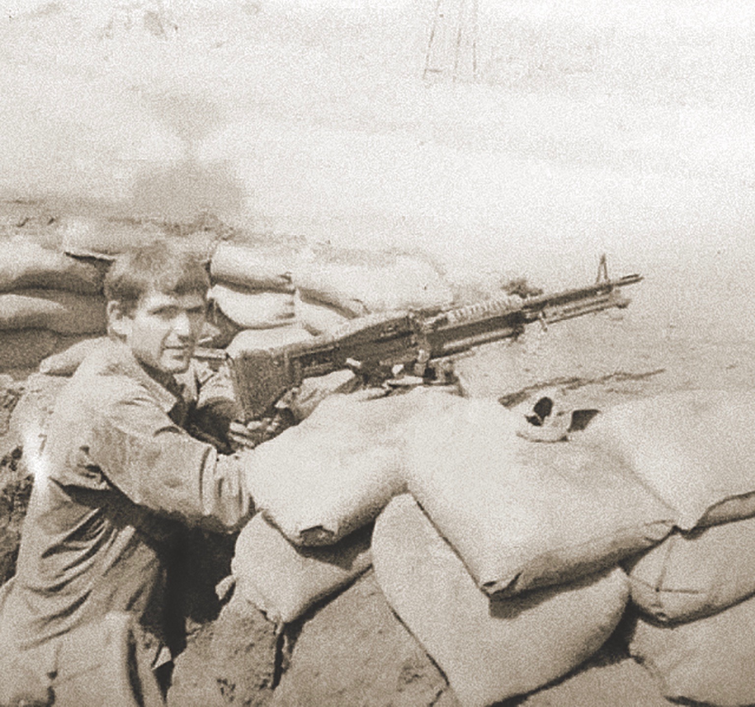 Cpl. Tommy Hatcher, of the 9th Marine Regiment’s 1st Platoon, Charlie Company, was moving with his unit to aid Alpha Company on Hill 600 when an enemy soldier threw a grenade that landed at his feet. (Talmadge “Tommy” Hatcher)